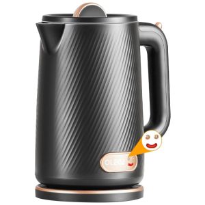 Chaleira Elétrica OLEGA 1500W 1.8L Em Aço Inox para Ferver Água - Desligamento Automático e Proteção Contra Fervura a Seco