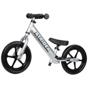 Bicicleta sem Pedal Leve para Crianças de 2 a 5 Anos Strider 12 Pro Prata