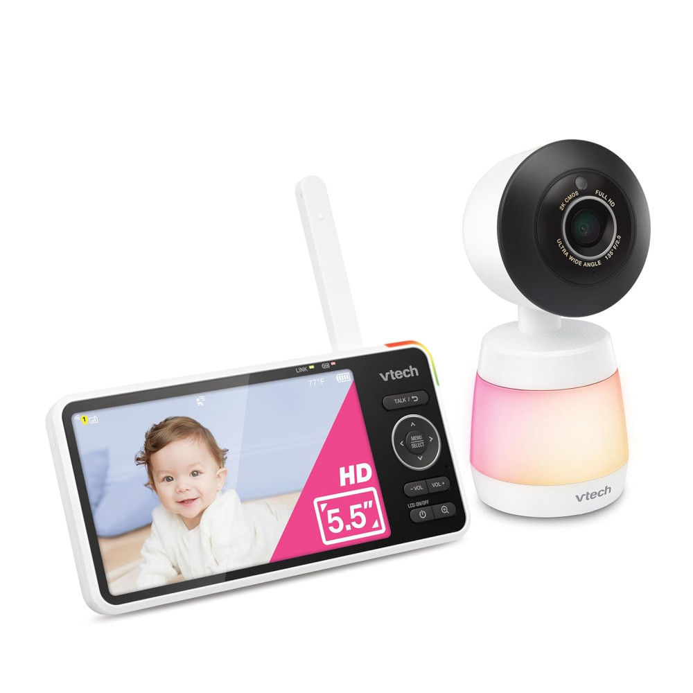 Smart WiFi Babá Eletrônica Câmera 2K Tela HD IPS Visão Noturna Infravermelha Pan-Tilt Zoom 24x Áudio Bidirecional Luz NoturnaVTECH - Imagem 13