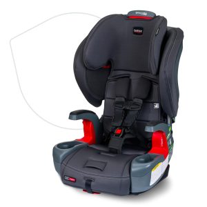 Assento Infantil Cadeira Automotiva com Base e 2 Posições Ajustáveis BRITAX E1C199V Cinza