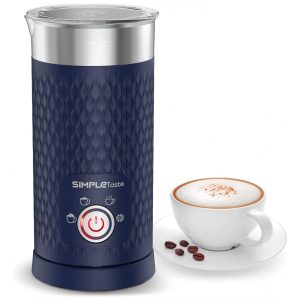 Espumador de Leite Elétrico 300 mL 4 em 1 com Modo Automático 110V SIMPLETASTE Azul