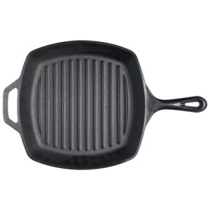 Frigideira de Ferro Fundido Pré Temperada LODGE L8SGP3PLT Preto