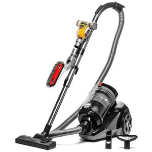 Aspirador de Pó Canister OVENTE sem Saco 3 Litros: Sucção Forte Extensão Telescópica Cordão Retrátil - Ideal para Limpeza Doméstica