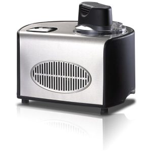 Máquina de Sorvete 14L com Controle Digital Tampa Transparente Tigela Removível e Compressor Integrado 110V SPT KI-15 Prata