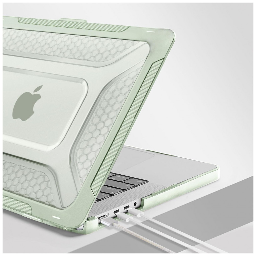 MOSISO Capa Rígida para MacBook Pro 16" 2025-2021, TPU Anti-Choque com Kickstand Dobrável e Teclado, Verde Sálvia - Imagem 7