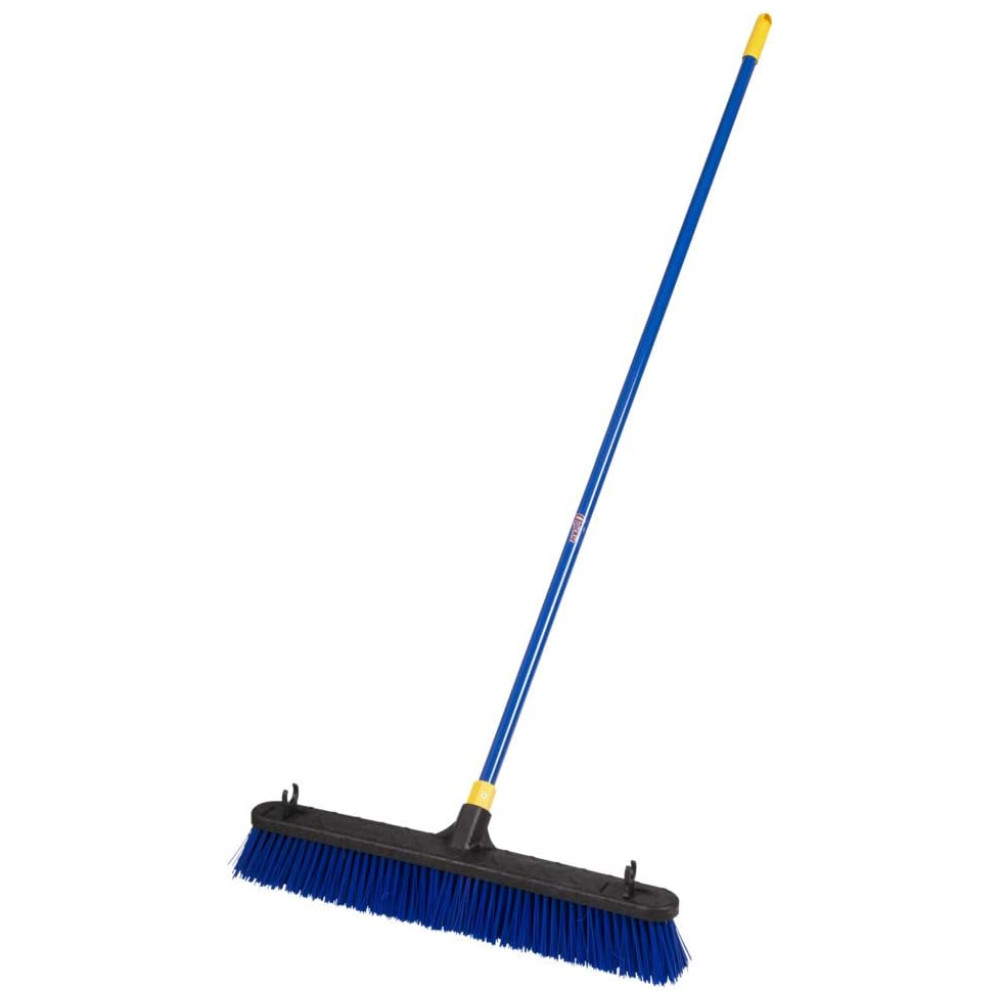 Vassoura Profissional para Trabalhos Pesados com Cabo de Aço 2 UN Quickie 5992 Azul