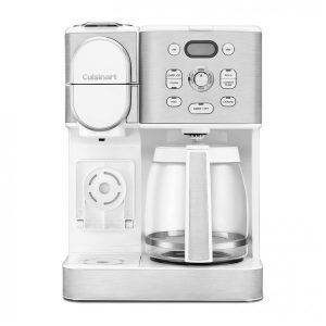 Cafeteira Programável 1 Litro em Aço Inoxidável com Painel Digital 110V 800W Cuisinart Branca