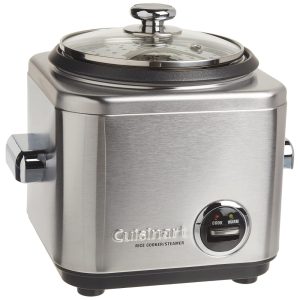 Panela de Arroz Elétrica Aço Inoxidável 4 Xícaras 110v CUISINART CRC 400 Prateado