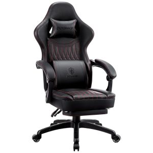 Cadeira Gamer Ergonômica com Apoio para Lombar e Cabeça Dowinx Preto