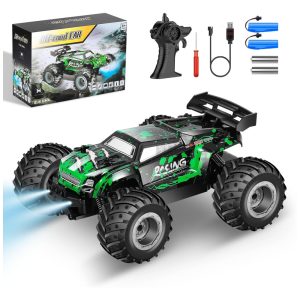 Caminhão de Controle Remoto Todo Terreno Brinquedo Monstro de 20KMH para Meninos com Duas Baterias Recarregáveis - AONEPTR