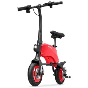 Bicicleta Elétrica Dobrável para Adultos Velocidade Máxima 24km h 110V 250W Jetson LX10  Vermelha