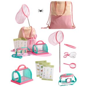 Kit Educativo de Aventura ROBUD Pegador de Borboletas com Fantasia Conjunto de Aventura ao Ar Livre Jardim Praia e Acampamento