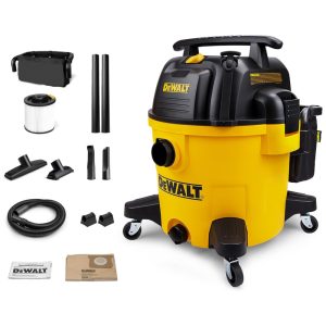 Aspirador de Pó e Água com Capacidade de 379 Litros 110V 1200W DeWALT DXV10PZ Amarelo