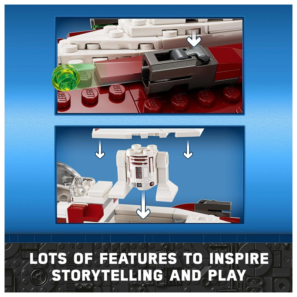 LEGO Star Wars OBI Wan Kenobis Jedi Starfighter 75333 Building Set 282 Pieces - Imagem 4