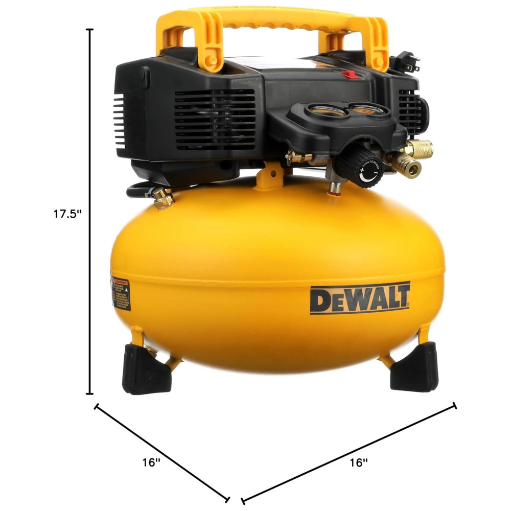 Compressor de Ar de 6 galões e 165 PSI DEWALT DWFP55126 Amarelo - Imagem 5