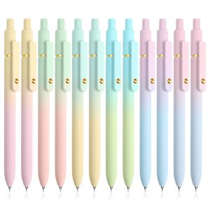 Conjunto 12 canetas em gel UIXJODO ombré dourado ponta fina 05 mm tinta preta