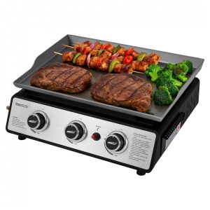 Churrasqueira a Gás Portátil com 3 Queimadores 25500 BTU ROYAL GOURMET PD1301S Prateado