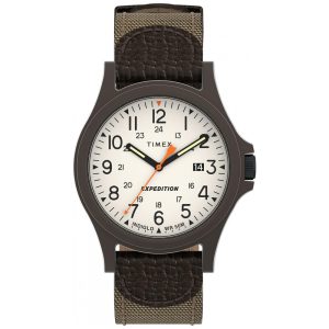 Relógio Masculino Analógico com Pulseira de Couro Timex TW4B237009J Marrom