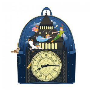 Mochila Escolar Infantil Loungefly Peter Pan para Crianças a Partir de 6 Anos Azul