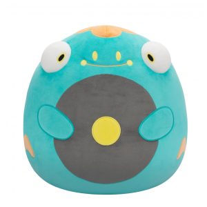 Pelúcia Pokémon Belibolt Squishmallows Jazwares verde formato arredondado tamanho 35cm