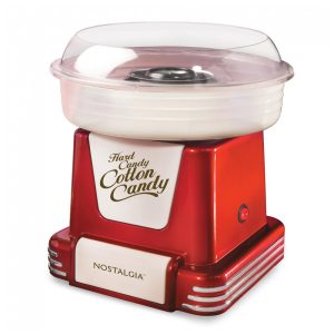 Máquina de Algodão Doce Elétrica Retrô 110v NOSTALGIA PCM805RETRORED Vermelho