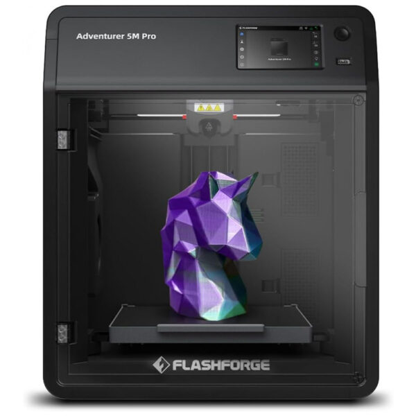 Impressora 3D FLASHFORGE AD5M Pro - Alta Velocidade de 600mm/s e Precisão, Calibração Totalmente Automática com Bocal de 0,4-0,6mm, Estrutura CoreXY,