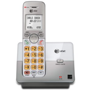 Telefone sem fio AT&T EL51103 DECT 6.0 com Viva-voz Display e Teclado Iluminados Identificador de Chamadas e Agenda - Ideal para Casa