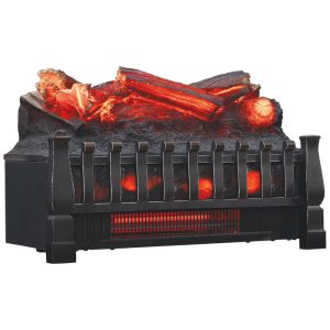 Lareira Elétrica Ecológica 20.5" 52cm com Controle Remoto Proteção Contra Superaquecimento e Brasa Realista 110V 1350W Duraflame DFI030ARU Preta