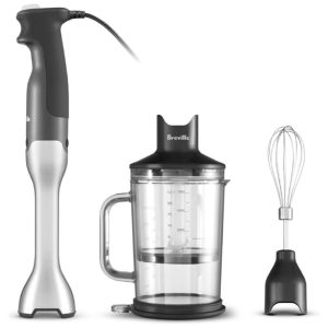 Liquidificador de Imersão Breville BSB510XL Control Grip Aço Inoxidável Escovado