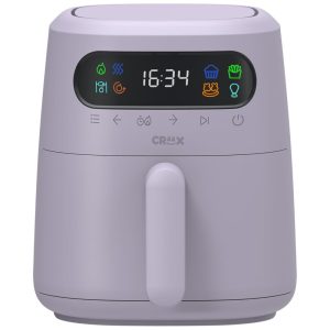 Fritadeira Elétrica Airfryer 28L com Tecnologia TurboCrisp e Controle de Temperatura 110V 1300W CRUX Roxa