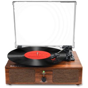 Udreamer Vitrola Toca Discos 3 Velocidades com Alto falantes Integrados Fonográfico