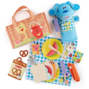 Kit Piquenique e Fantoche de Mão Diversão Educativa para Seus Filhos com Materiais Sustentáveis para Crianças Acima de 3 Anos Melissa e Doug