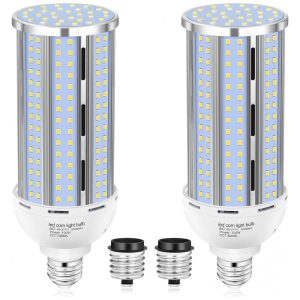 Kit com 2 Lâmpadas de Milho LED 100W Luz do Dia 5000K Equivalente a 1000W Base E26/E39 Design sem Ventoinha 15.800LMXYCN