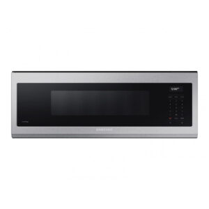 Forno micro-ondas slim de parede Samsung inox 31L 1100W coifa 550 m³/h Wi-Fi comando por voz sensor cook 110V