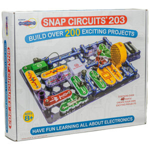 Snap Circuits 203 – Kit Educacional de Eletrônica com Mais de 200 Projetos para Crianças a Partir de 8 Anos