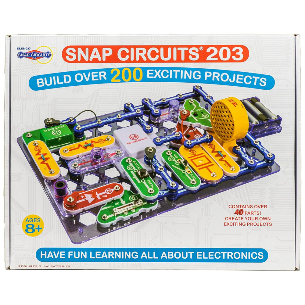 Snap Circuits 203 – Kit Educacional de Eletrônica com Mais de 200 Projetos para Crianças a Partir de 8 Anos - Imagem 6