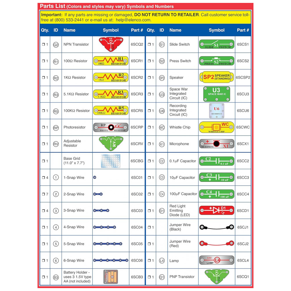 Snap Circuits 203 – Kit Educacional de Eletrônica com Mais de 200 Projetos para Crianças a Partir de 8 Anos - Imagem 8