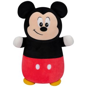 Pelúcia Mickey Mouse de 25 cm Colecionável e Super Macio para Crianças Squishmallows SQDI00489 Preto e Vermelho