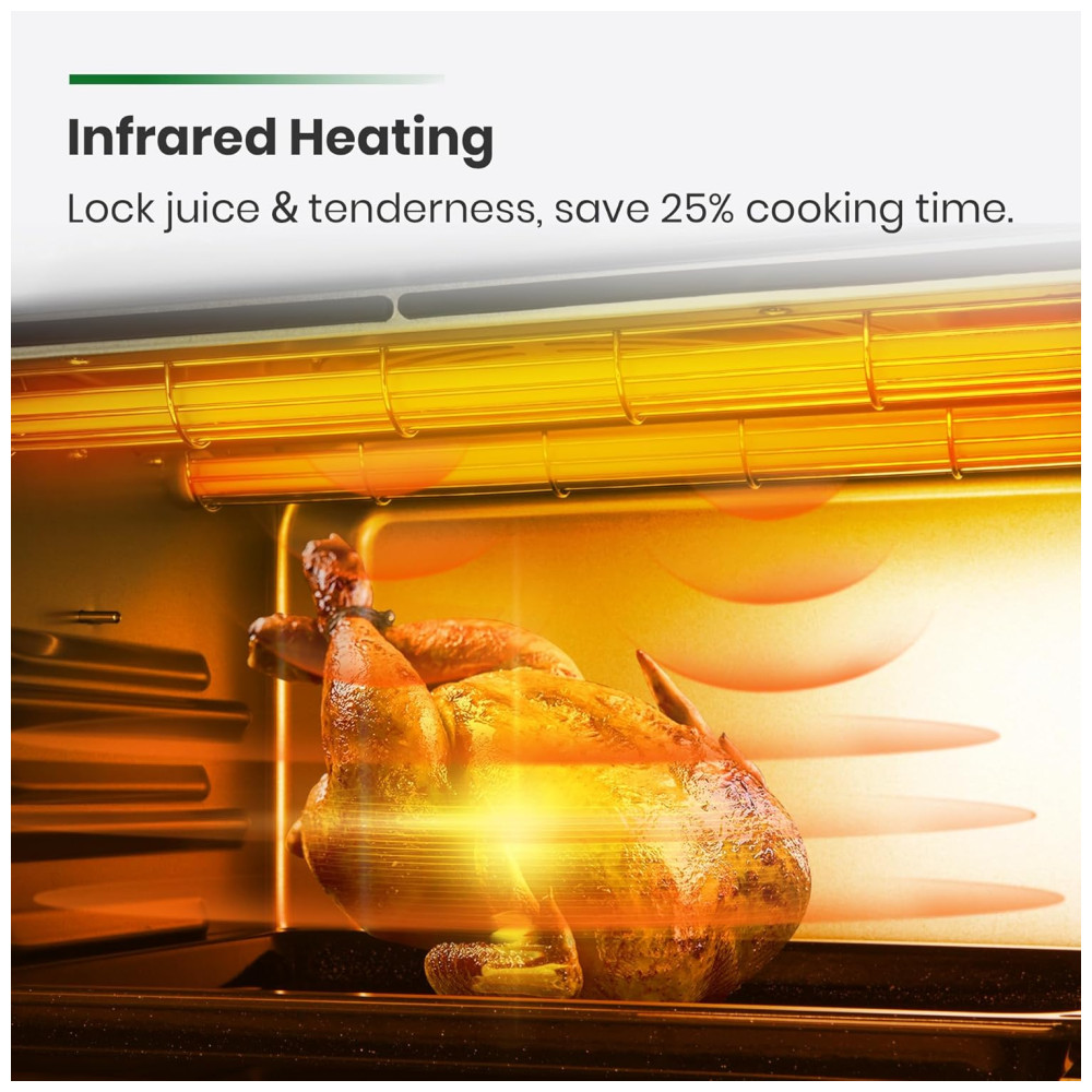 Forno de Convecção 10 em 1 248L com Livro de Receitas e Acabamento em Aço Inoxidável Escovado 110V 1750W VAL CUCINA Prata - Imagem 3