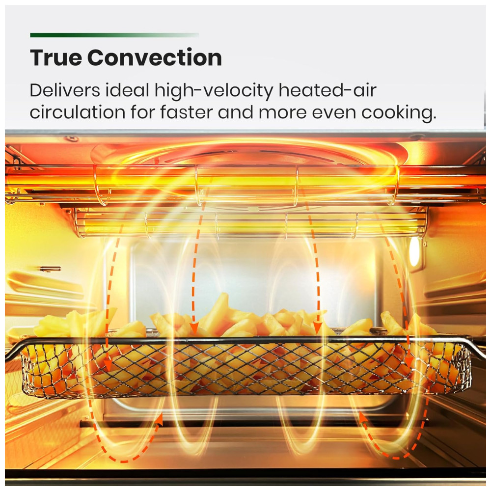 Forno de Convecção 10 em 1 248L com Livro de Receitas e Acabamento em Aço Inoxidável Escovado 110V 1750W VAL CUCINA Prata - Imagem 5