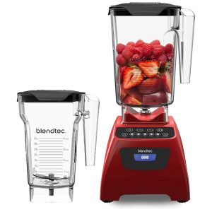 Liquidificador Profissional 2 Jarras 26L e 22L com 5 Velocidades 1560W 110V Blendtec C575A2319A Vermelho.