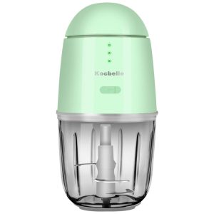 Kocbelle Mini Processador de Alimentos Pote de Vidro de 295 mL 150W Verde