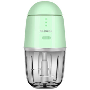 Kocbelle Mini Processador de Alimentos Pote de Vidro de 295 mL 150W Verde