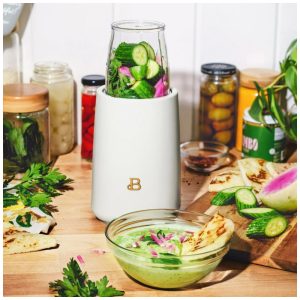 Liquidificador pessoal 12 peças Beautiful by Drew Barrymore 240W branco fosco 110V