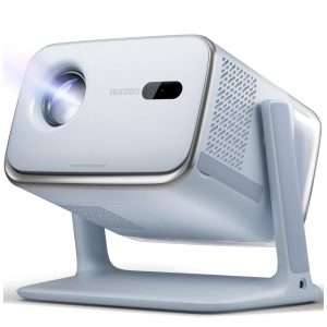 Mini Projetor Aurzen Azul Google TV WiFi Bluetooth Dolby Audio 1080P Boom Mini 120W