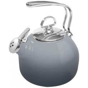 Chaleira de Chá 1.8 Litros em Aço Inoxidável com Apito Chantal Cinza