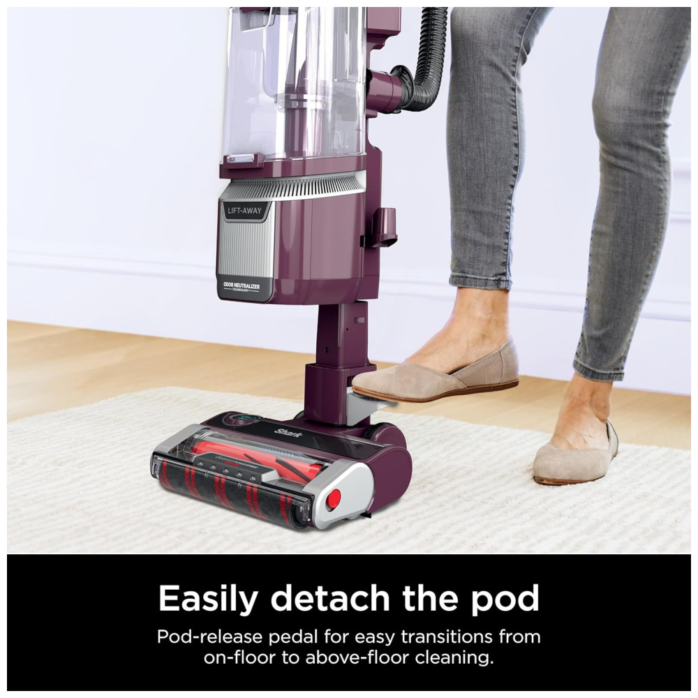 Aspirador Vertical Shark LA702 Rotator Pet LiftAway ADV com Tecnologia DuoClean PowerFins HairPro e Neutralizador de Odores Roxo Vinho com Sistema de Sucção Avançado - Imagem 6