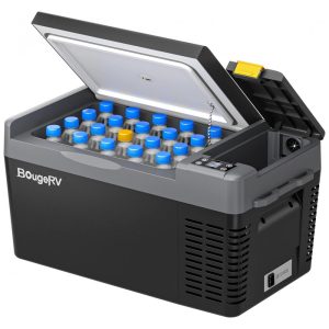 Cooler Elétrico Automotivo Portátil 21 Litros com Compressor BougeRV CRPRO20 Preto