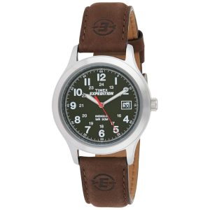 Relógio Masculino Analógico Expedition com Pulseira de Couro Modelo TIMEX T40051 Marrom Escuro