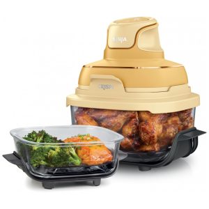 Ninja Air Fryer Crispi Fritadeira 4 em 1 Sistema de Cozimento Portátil 378 litros 6 Copos de Vidro Contêineres Crocantes Tampas de Armazenamento Inclusas